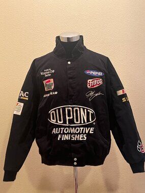 JH Design Jeff Gordon Vintage NASCAR Racing Embroidered Jacket Mens XXL
